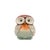 Kenneth Ludwig Chicago Terra Cotta Owl Figurine with Glazed Accents (Set of 2) For Sale - Image 4 of 6