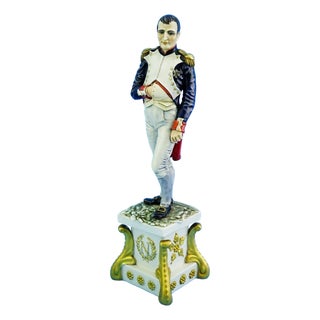 Porcelain Figurine of Napoleon by Silvio Righetto for Cacciapuoti, Italy, 20th Century For Sale