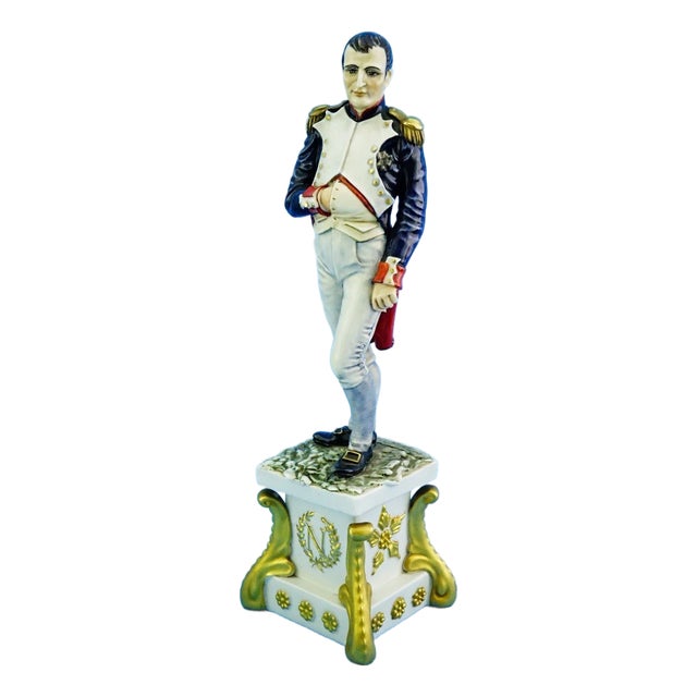 Porcelain Figurine of Napoleon by Silvio Righetto for Cacciapuoti, Italy, 20th Century For Sale