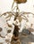 Traditional Early 20th Century 5-Light Wooden Tole Chandelier With Porcelain Flowers For Sale - Image 3 of 6