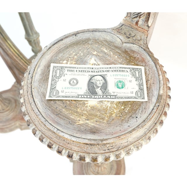 Mid 20th Century Very Fine Carved & Gilt Wood Pier Mirror Built in Pedestals Flower Stands MINT! For Sale - Image 5 of 13