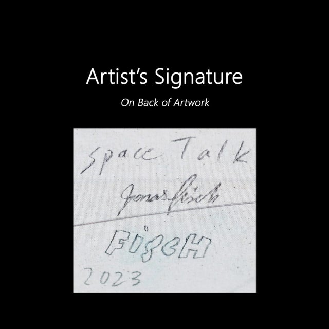"Space Talk" Original Artwork by Jonas Fisch For Sale - Image 9 of 10