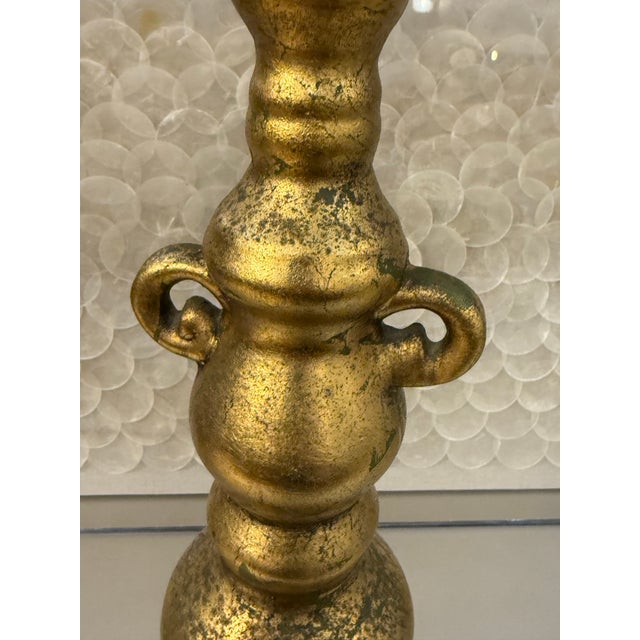 2010s Gilded Balustrade Table Lamp, Vintage For Sale - Image 5 of 12