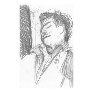 1960s Portrait of Sleeping Man