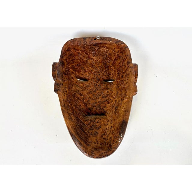 Folk Art Carved Wooden Mask, 20th Century For Sale - Image 9 of 17