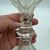 Metal 1850s Gothic Arch Pressed-Glass Oil Lamps, Attributed to Boston & Sandwich, - Pair For Sale - Image 7 of 18