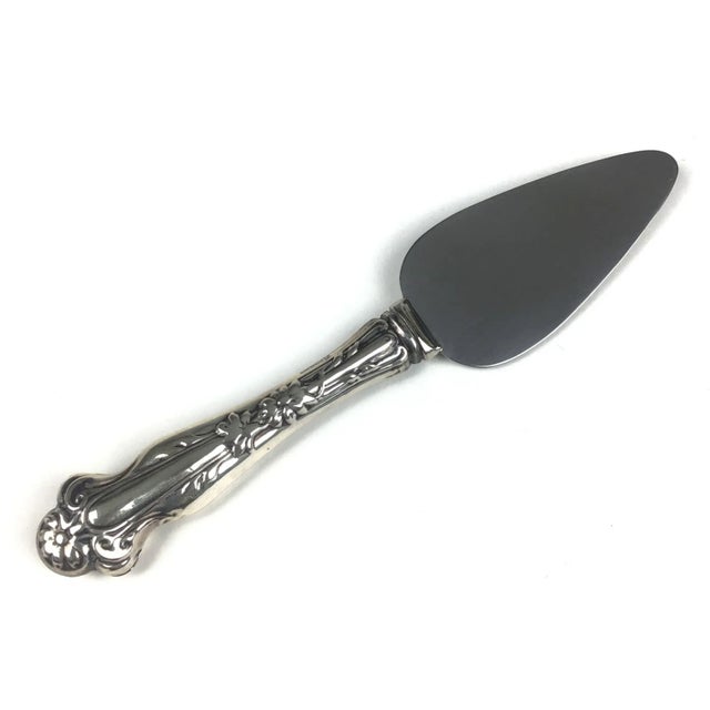 1980s R Sterling Cheese Serving Knife For Sale - Image 9 of 9