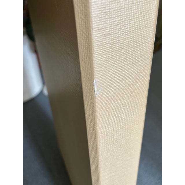 Custom Made Waterfall Console/Sofa Table With Brass Base C1980s For Sale - Image 10 of 11