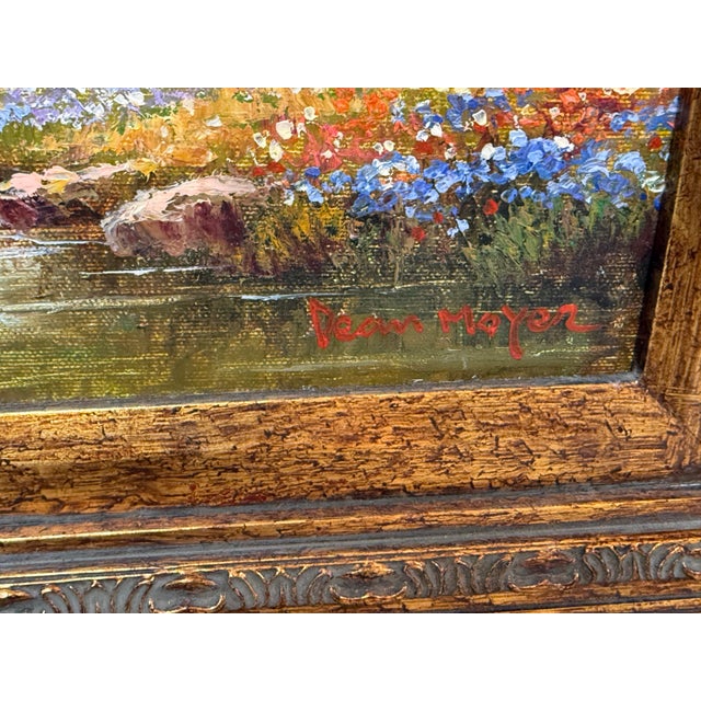 David W. Mayer Hill Country of Texas Original Oil on Canvas Landscape, Signed For Sale In San Francisco - Image 6 of 12