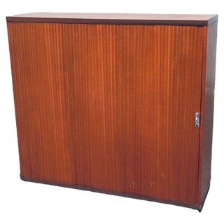 Mid-Century Modern Sliding Door Filing Cabinet, Belgium, 1960s For Sale
