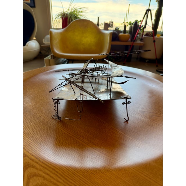 1960s Juan Luis Buñuel Kinetic Metal Sculpture Signed Brutalist Wire Assemblage Surrealist Art For Sale - Image 14 of 18