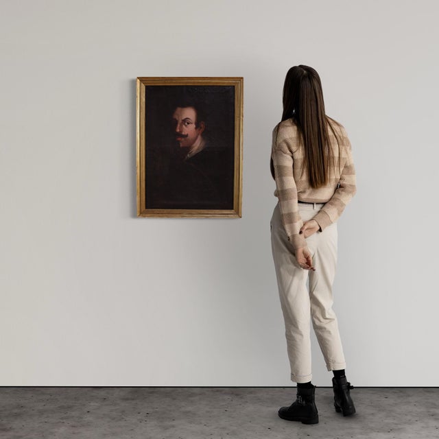 Spanish Artist, Portrait of a Gentleman, 1780, Oil on Canvas, Framed For Sale - Image 12 of 16