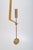 Pierre Forsell for Skultuna, wall hanging pendulum candle holder. Minimalist brass candle holder with pendulum suspension...