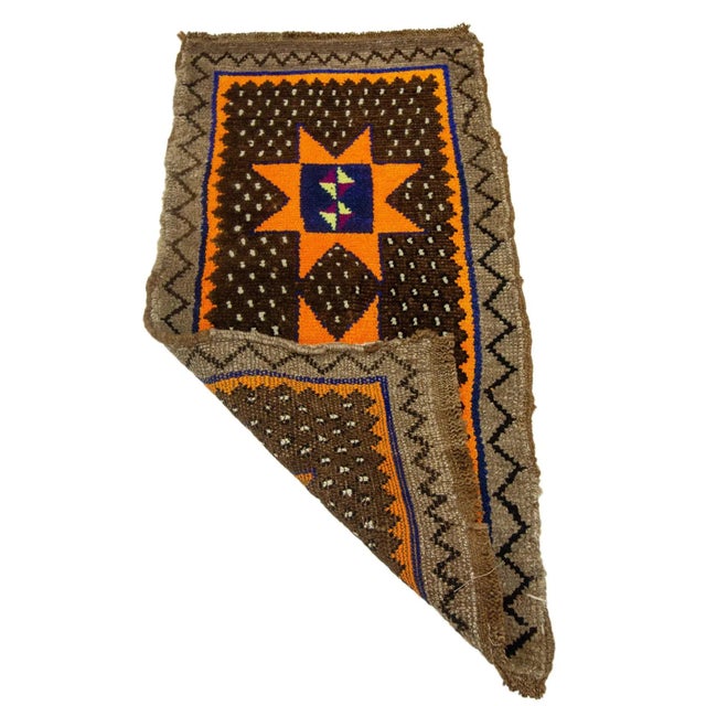 Mid-Century Modern Mini Vintage Rug For Sale - Image 3 of 4