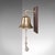 Vintage School Dinner Bell, English, Brass, Playground Ringer, Mid Century For Sale - Image 4 of 9