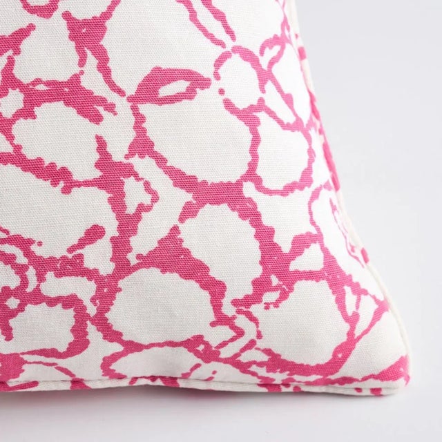 Schumacher Sidonie 22" Pink Floral Pillow For Sale - Image 4 of 6