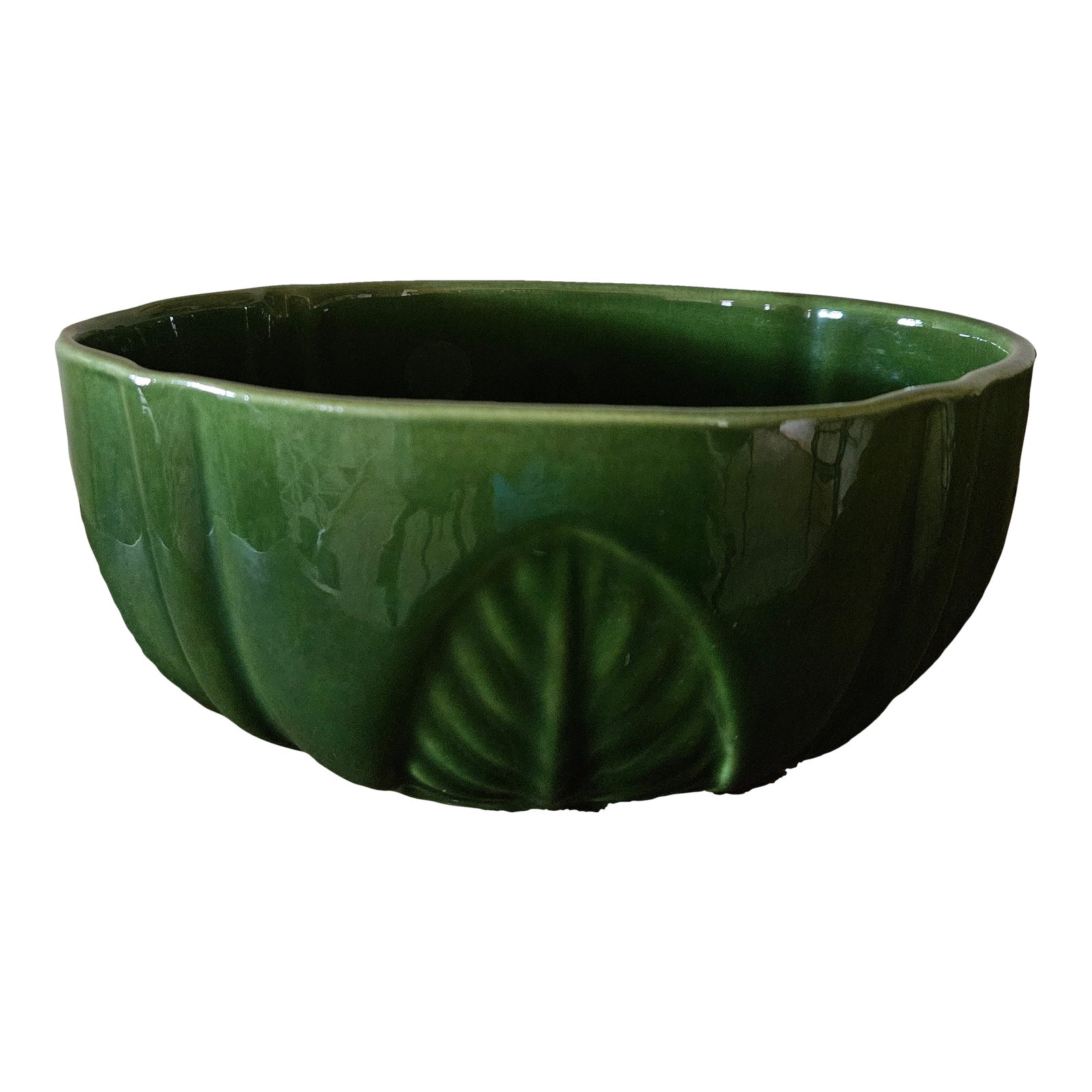 Haeger Usa 231 Green Pottery Planter Chairish