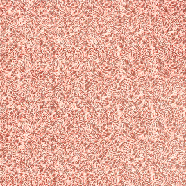 Morris & Co Yew & Aril Fabric in Watermelon - a Sample For Sale