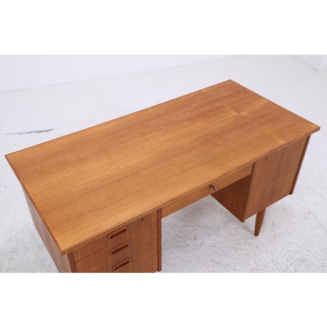 Vintage Danish Teak Desk, 1960s For Sale - Image 6 of 16