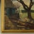 Framed Oil Painting on Canvas by Victor Mullie 'Farmyard Beneath the Trees' For Sale - Image 10 of 16
