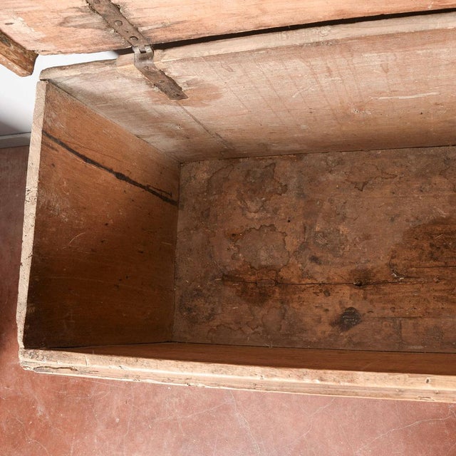 16th Century Fir Trunk with Diamond-Shaped Frames For Sale - Image 11 of 18