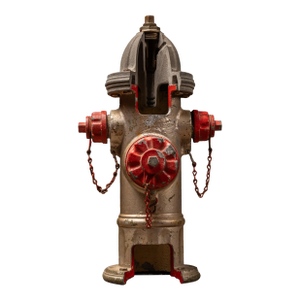Vintage Cast Aluminum Fire Hydrant Cross-Section Demonstration Mod