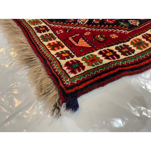 1970s 1970s Persian Qashaqayi , 2'6 X 3'5 For Sale - Image 5 of 5