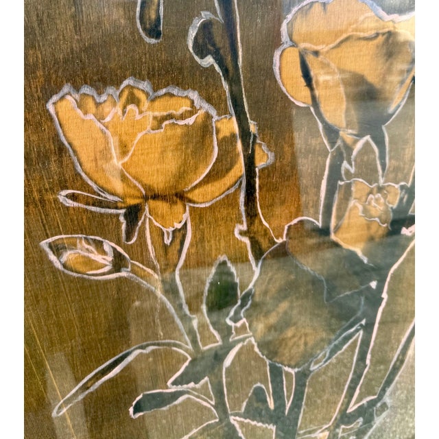 Robert Bery, Large Oil Painting and Emulsion on Wood Robert Bery Hungarian Israeli Modernist For Sale - Image 9 of 15