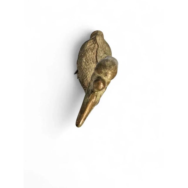 Metal Mid-Century Modern Spanish Bronze Swan Sculpture, 1950s For Sale - Image 7 of 8