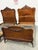French Twin Size Louis XV Style Antique Carved Wood Bed Frames, Pair For Sale - Image 3 of 12