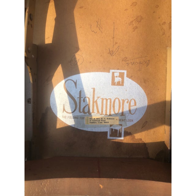 Mid Century Modern Stakmore Folding Chairs - a Pair For Sale - Image 9 of 10