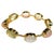 Bochic "Capri" Vintage Pink Quartz, Peridot & Agate Bracelet 18K Gold & Silver For Sale - Image 15 of 18