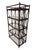 Mid-Century Modern Vintage Dark Walnut Bamboo Etagere For Sale - Image 3 of 8