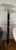Metal 1980s Art Deco Black Torch Floor Lamp With Brass and Lucite Details For Sale - Image 7 of 7