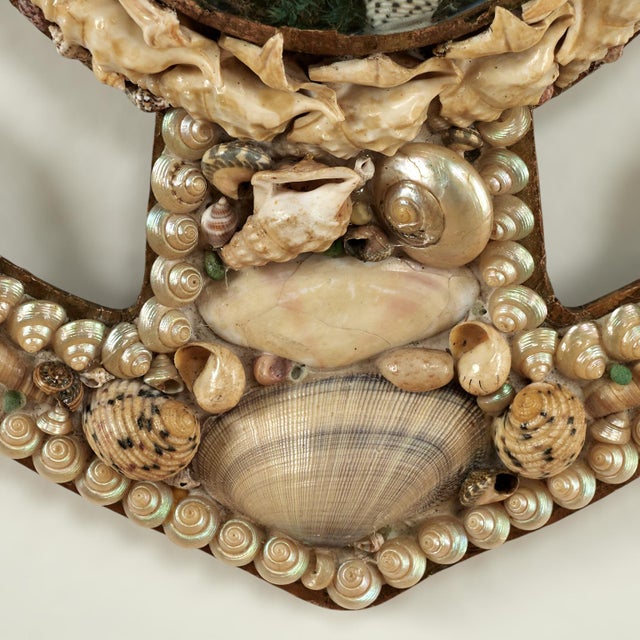 Beige Antique Sailors Valentine Commemorating the Sinking of the Titanic For Sale - Image 8 of 10