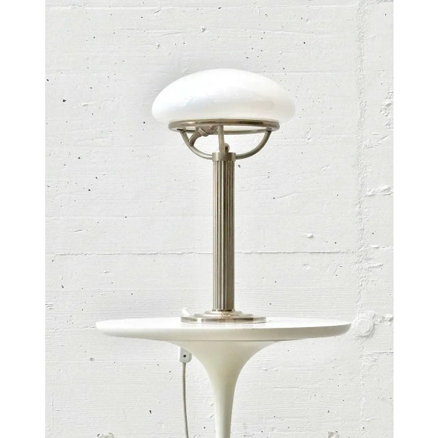 Nickel Table Lamps with Opal Shades by Adolf Loos for Villa Steiner For Sale - Image 15 of 15
