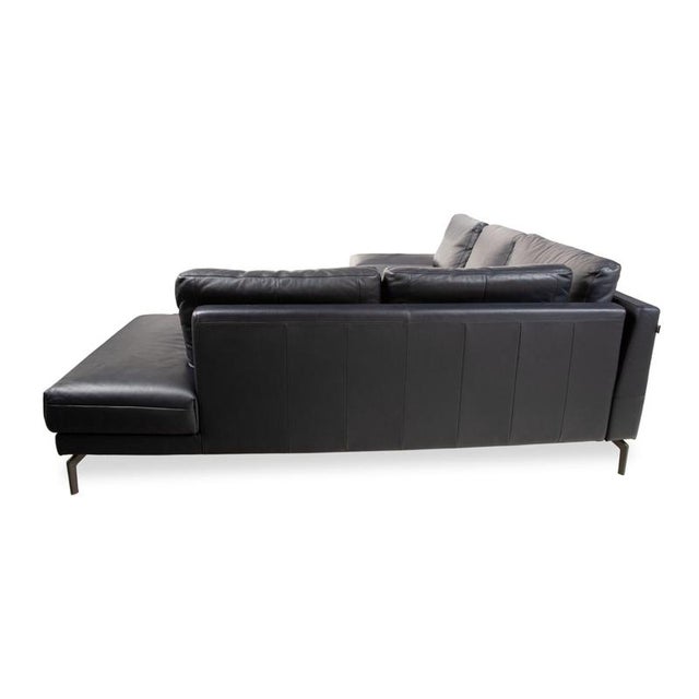 Black Leather HS.420 Corner Sofa from Hülsta For Sale - Image 11 of 13