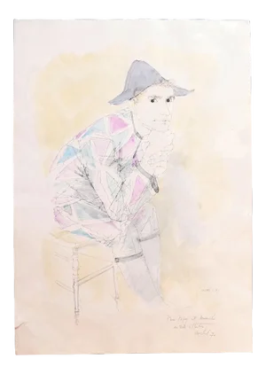 Michel Ciry - Harlequin - Lithograph - 1970