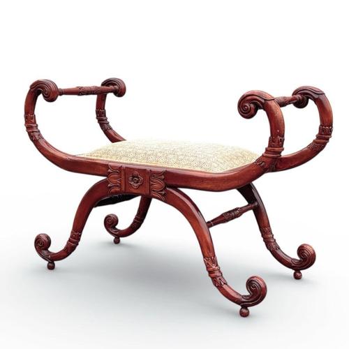 Upholstered Wood Window Seat For Sale - Image 9 of 9