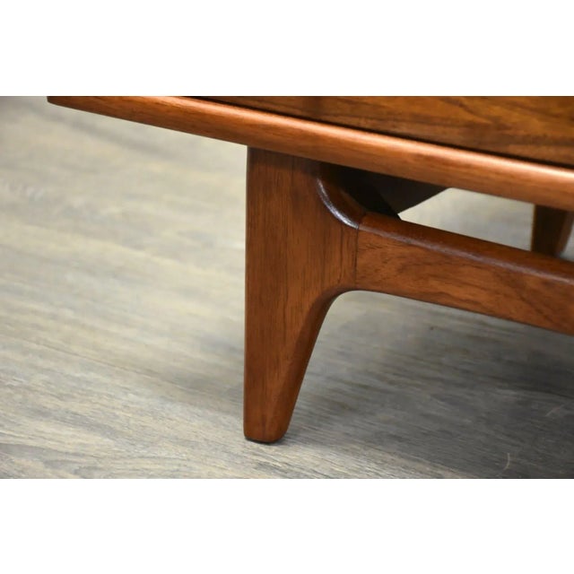 Brown Refinished Lane Perception Walnut Dresser For Sale - Image 8 of 11