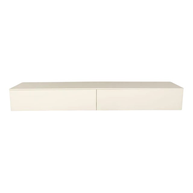 Lema Wooden Sideboard in White and Brown For Sale