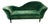 Danish MCM Grand Piano Sofa in Green Velvet For Sale