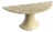 Postmodern Maitland Smith Style Demilune Console With Brass Inlay For Sale