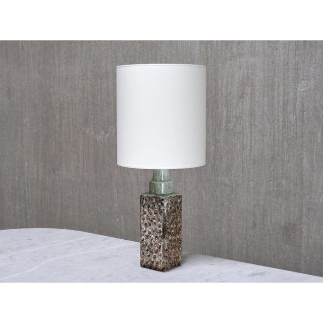 Table Lamps with Dotted Relief Structure from PM Keramik, Denmark, 1960s, Set of 2 For Sale - Image 4 of 14