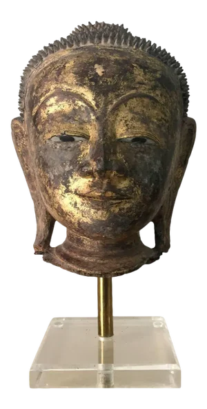 Antique Buddha Head Statue