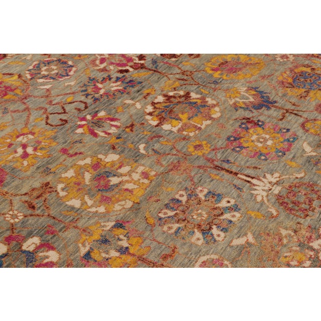 Rug & Kilim Contemporary Oushak Style Wool Rug in Beige & Brown, by Rug & Kilim, India For Sale - Image 4 of 10