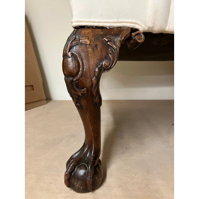 Late 18th Century Late 18th Century George III Mahogany Wingback Armchair For Sale - Image 5 of 5