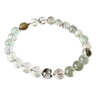 Phantom Quartz Knotted Necklace For Sale