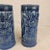 1970s Hollywood Regency Libbey Blue Ceramic Tiki Mugs - Set of 3 For Sale In Phoenix - Image 6 of 10