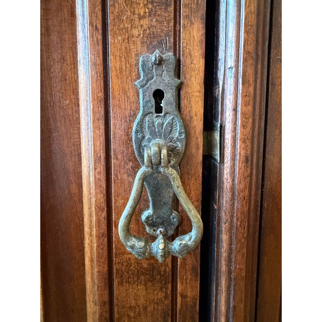 Late 19th Century Late 19th Century Turn of the Century Armoire, With Mirror and Burled Walnut Panels For Sale - Image 5 of 5